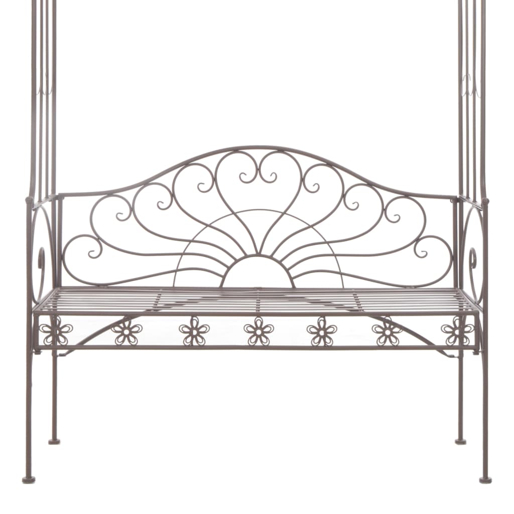 Banc de jardin 122 cm Fer Marron antique