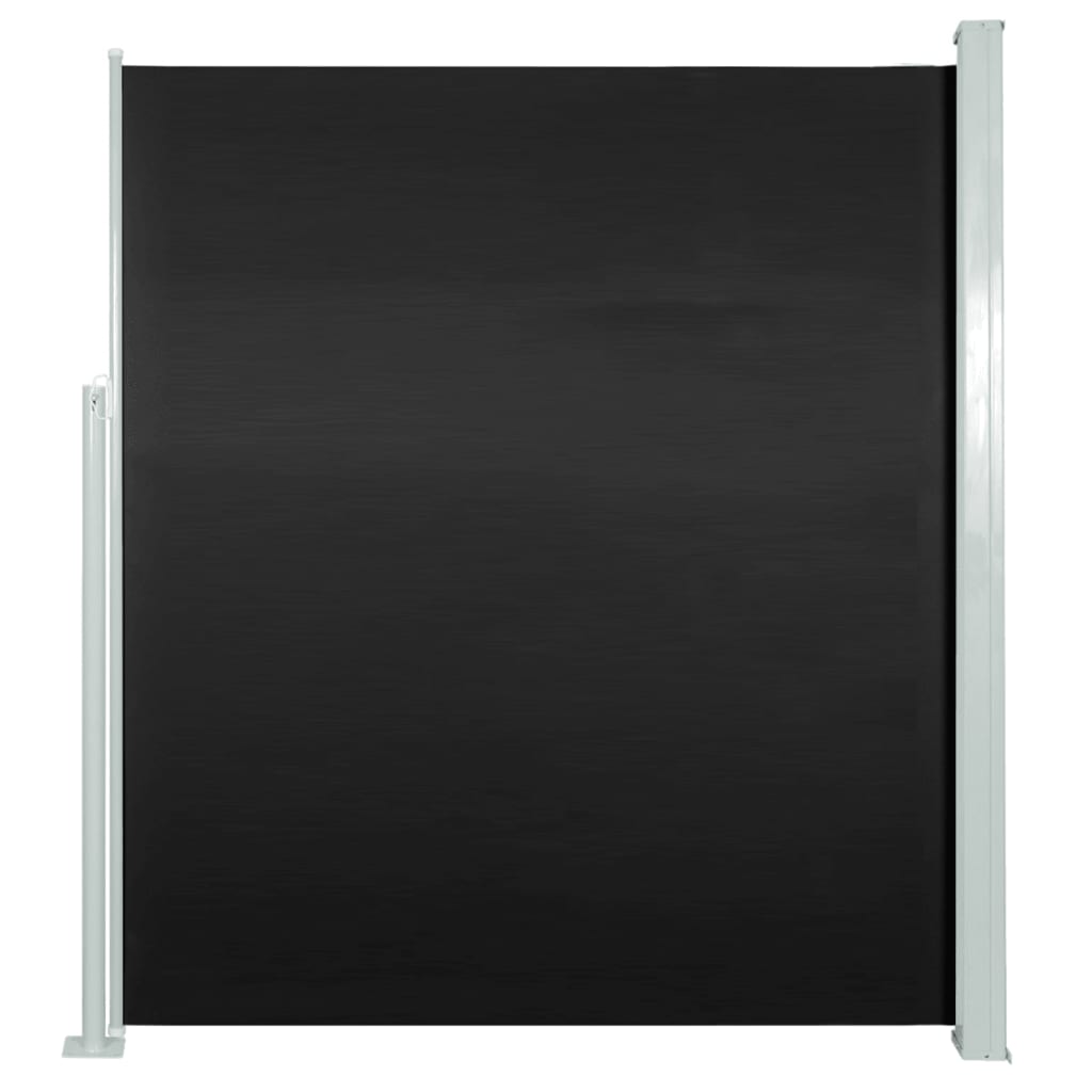 Auvent latéral rétractable 160 x 500 cm Noir