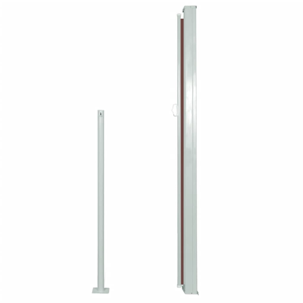 Auvent latéral rétractable 160 x 500 cm Marron