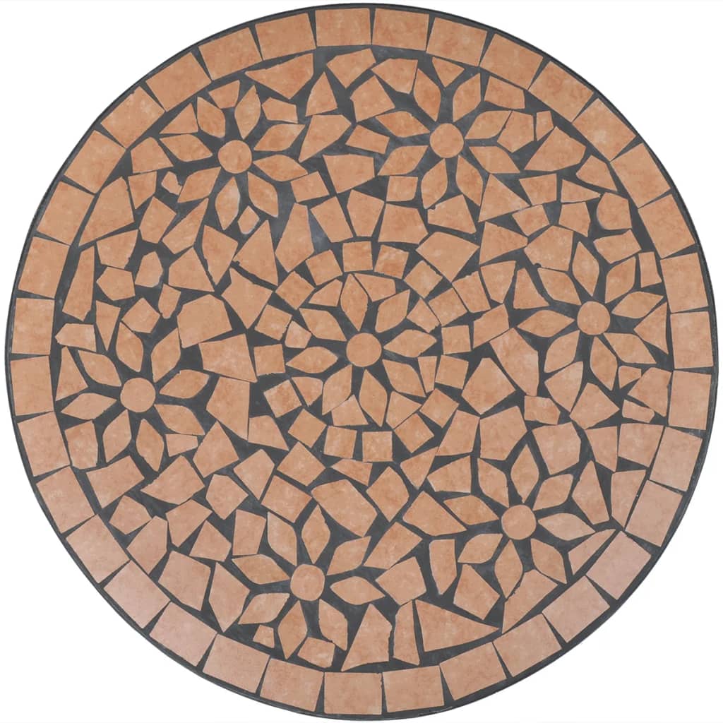 Mobilier de bistro 3 pcs Carreaux céramiques Terre cuite