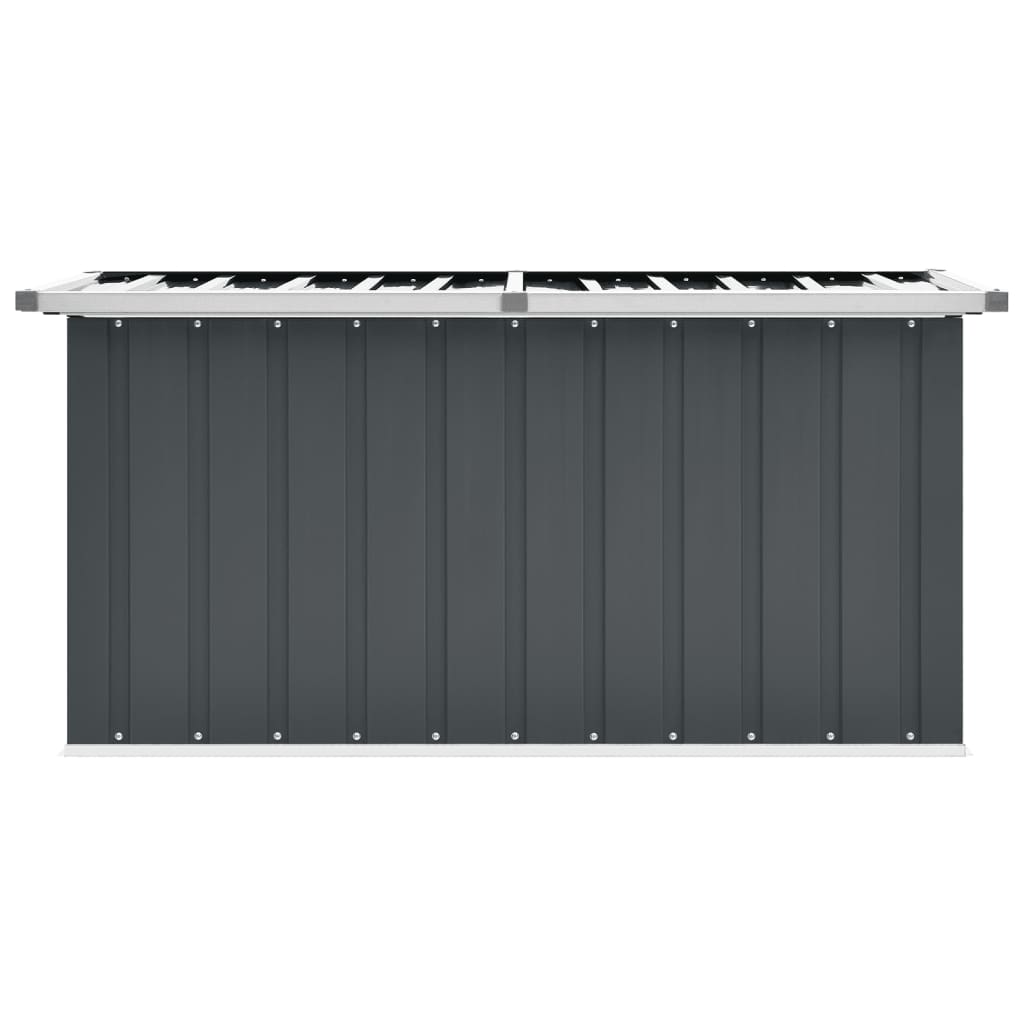 Boîte de rangement de jardin Gris 129x67x65 cm