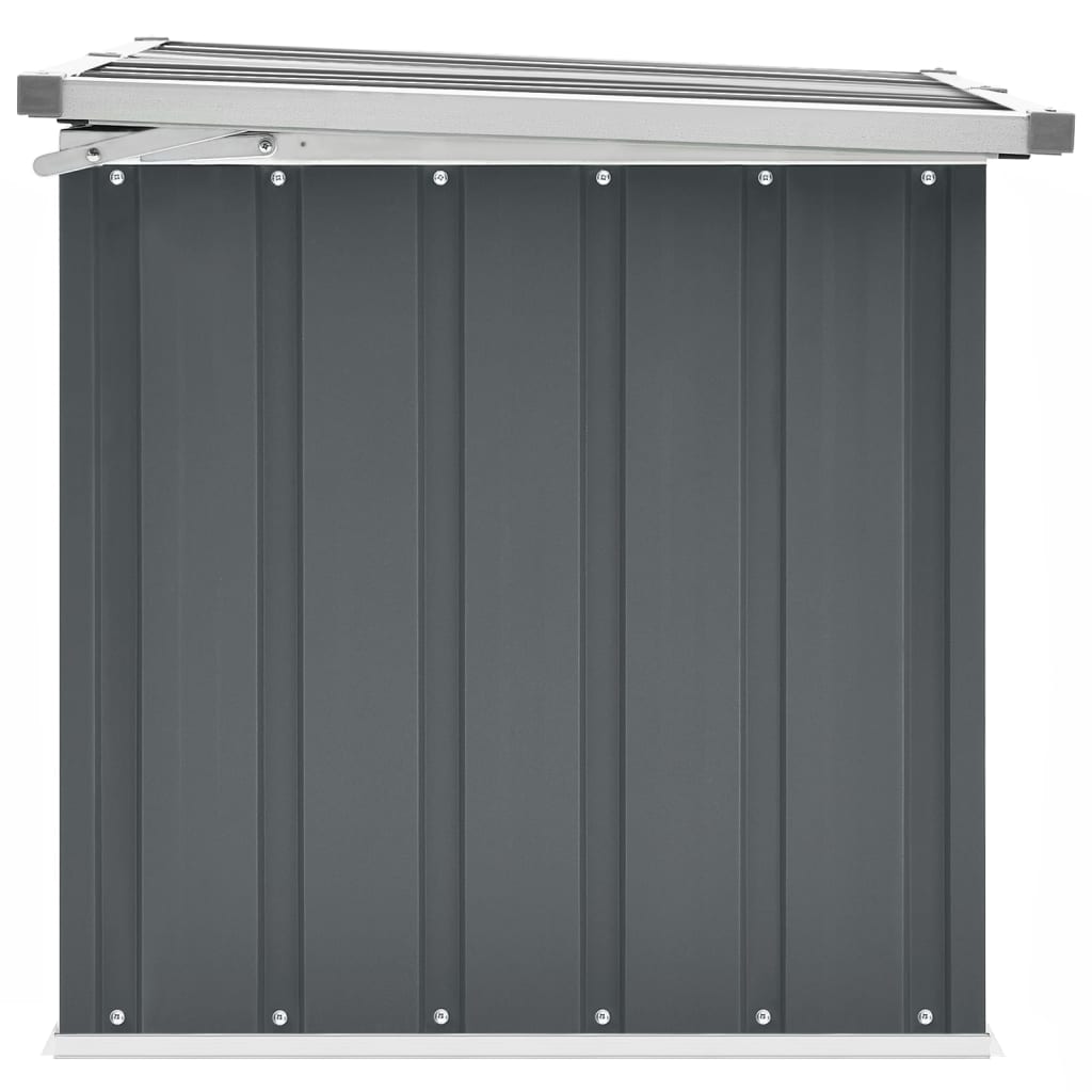 Boîte de rangement de jardin Gris 129x67x65 cm