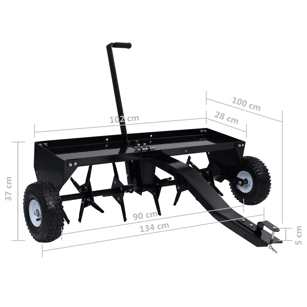 Aérateur de pelouse pour tondeuse autoportée 102 cm