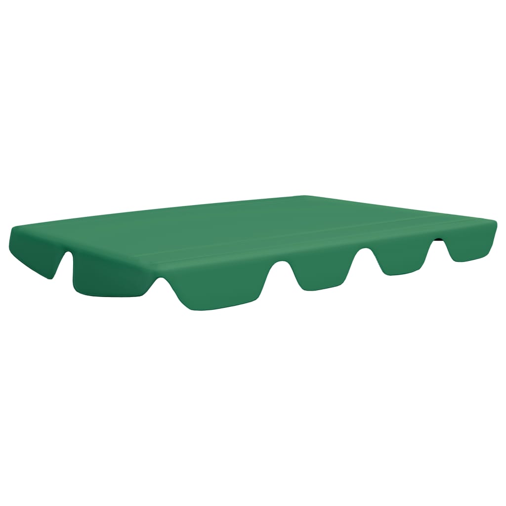 Toit de rechange de balançoire vert 150/130x105/70 cm