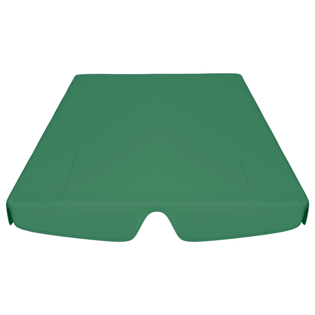 Toit de rechange de balançoire vert 150/130x105/70 cm