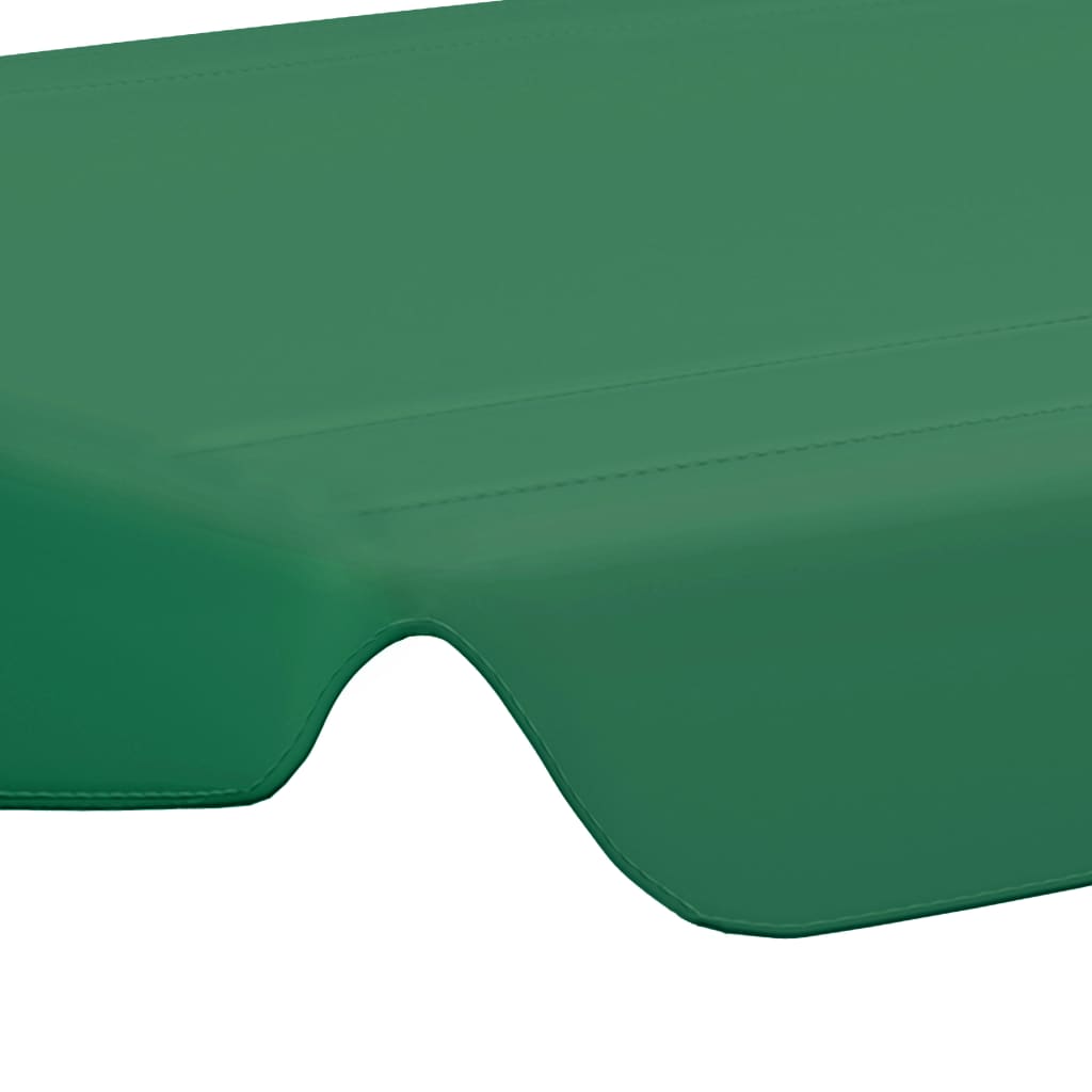 Toit de rechange de balançoire vert 150/130x105/70 cm