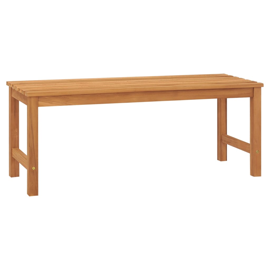 Banc de jardin 114 cm bois de teck solide