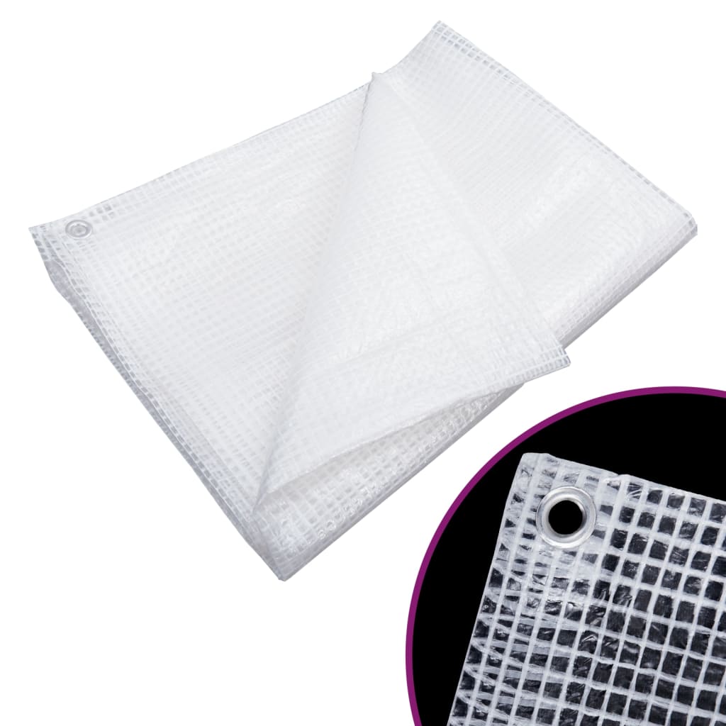 Bâche de gaze 140 g/m² 8x8 m Blanc