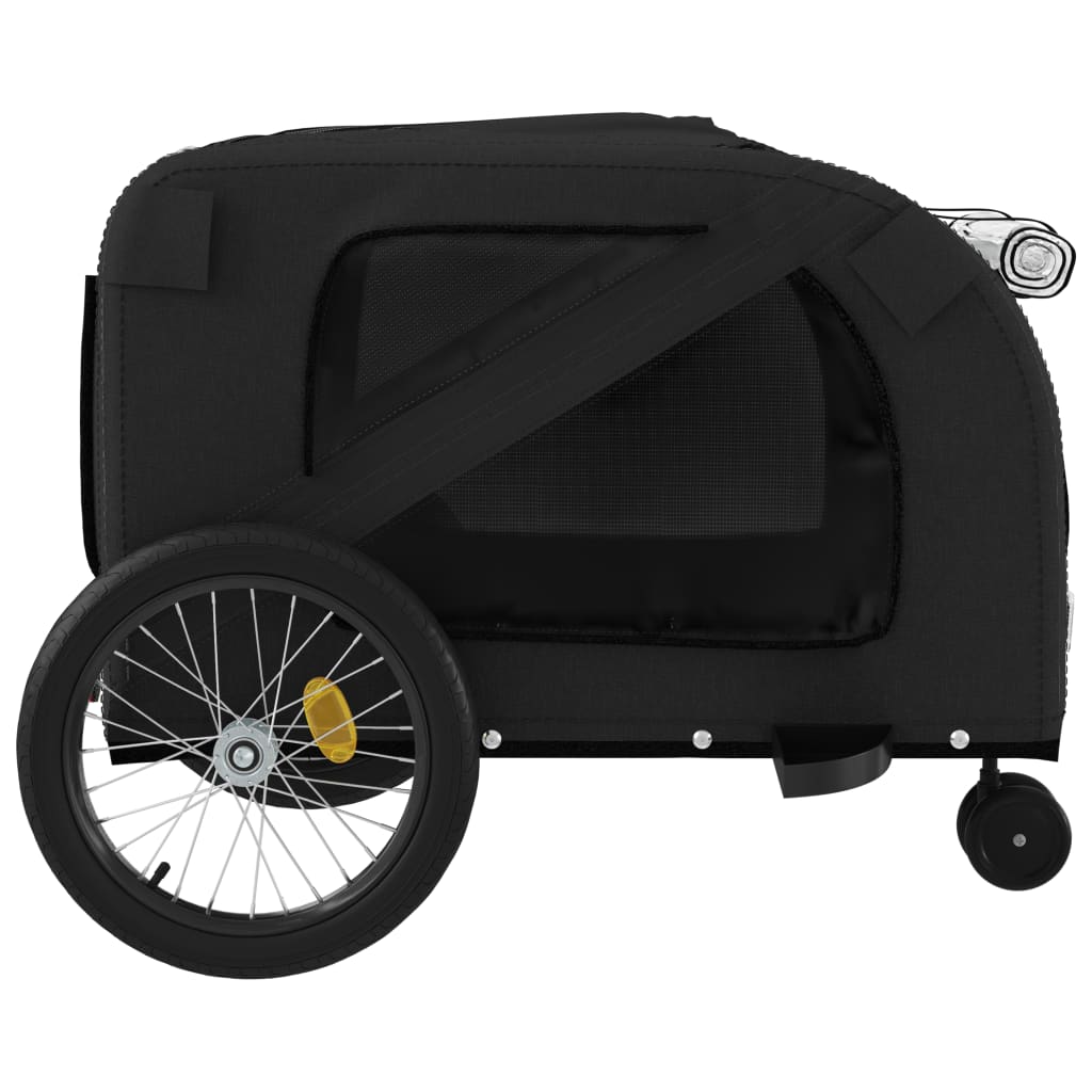 Remorque de vélo pour animaux de compagnie noir