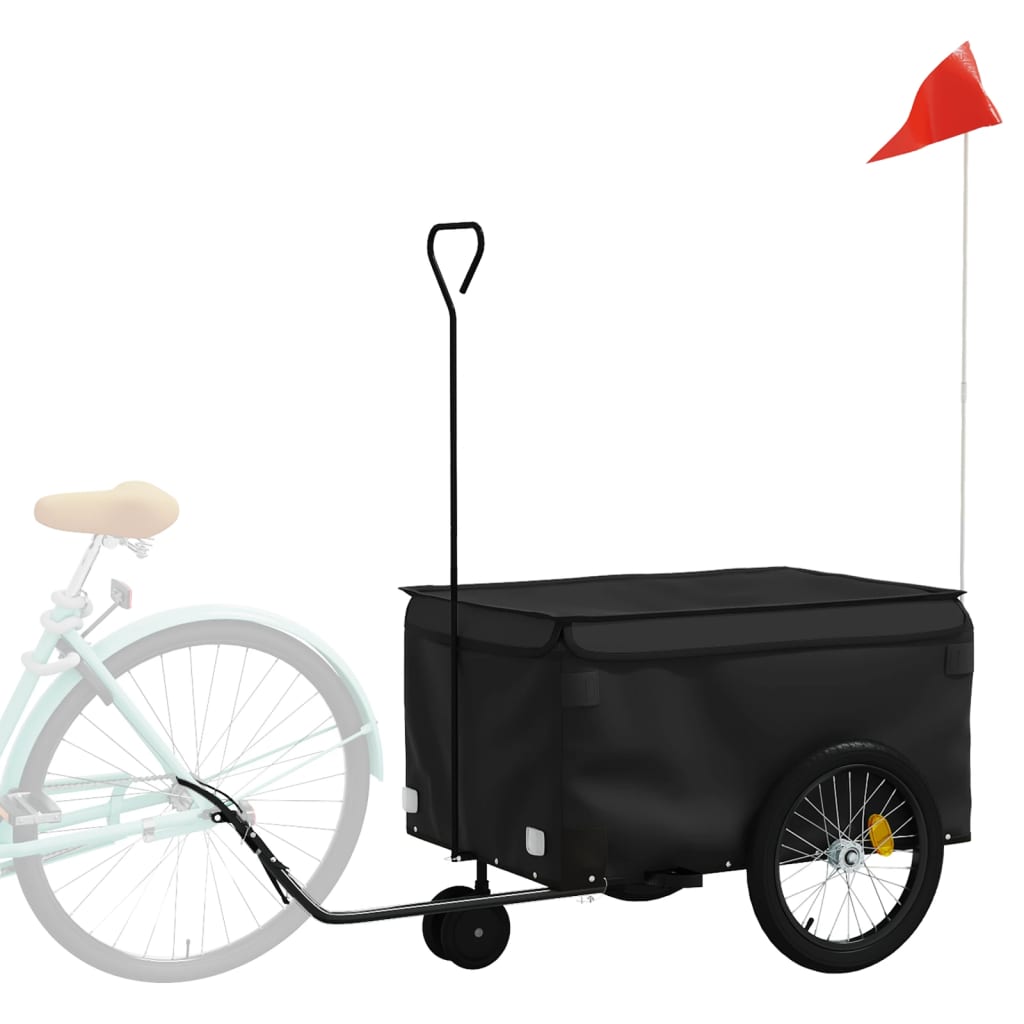 Remorque de vélo noir 30 kg fer
