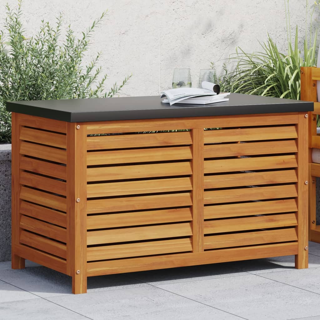 Boîte de rangement de jardin 60x50x55 cm bois massif d'acacia