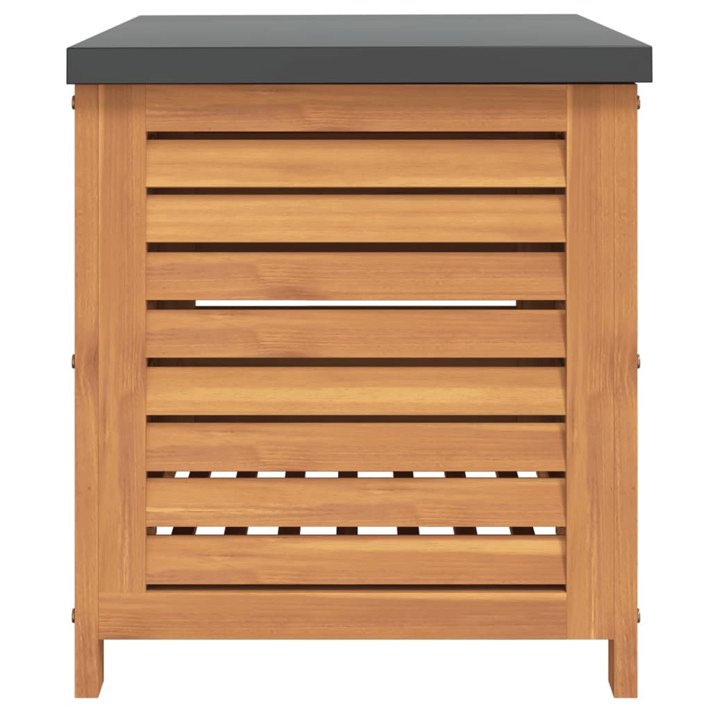 Boîte de rangement de jardin 60x50x55 cm bois massif d'acacia