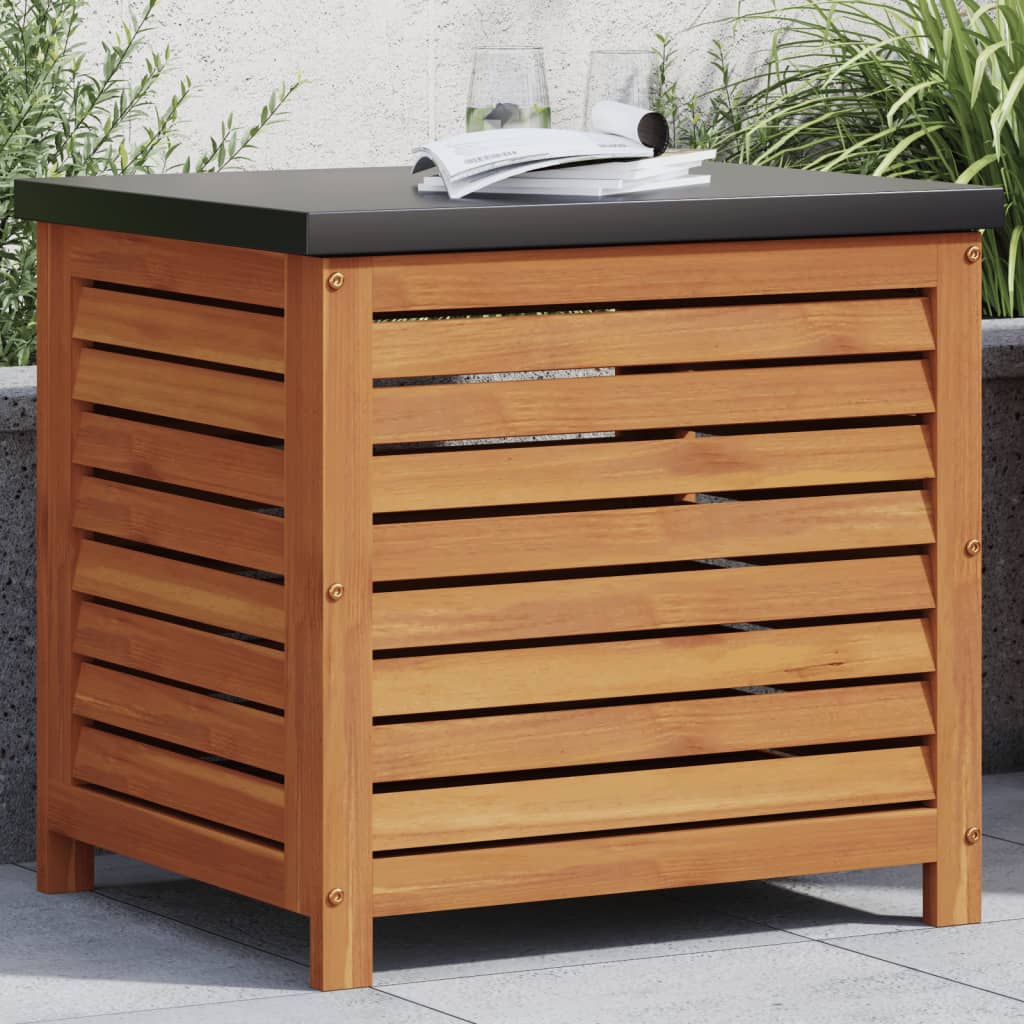 Boîte de rangement de jardin 60x50x55 cm bois massif d'acacia