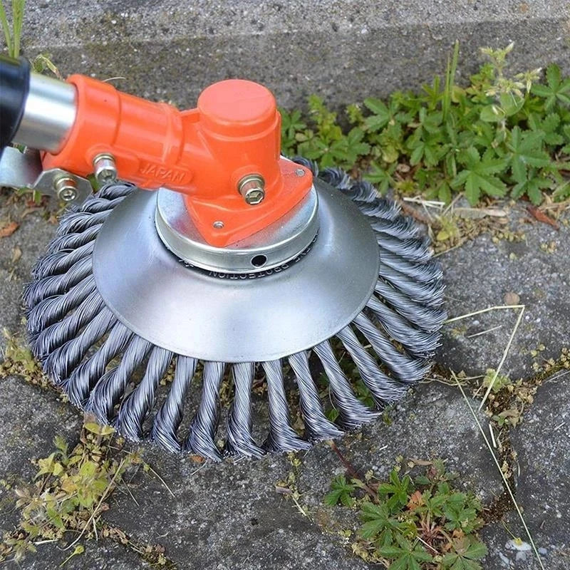 Roue en fil d'acier pour débroussailleuse