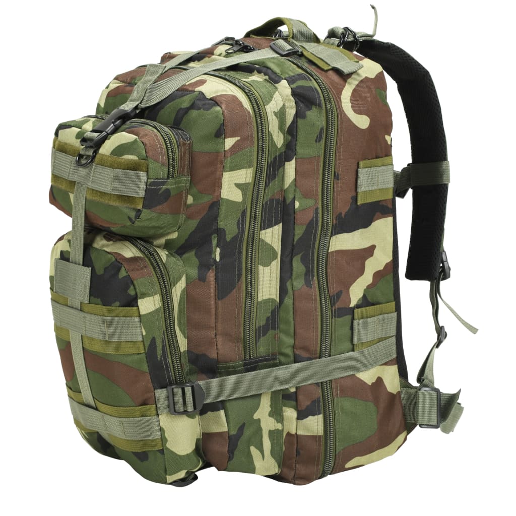 Sac à dos en style d'armée 50 L Camouflage