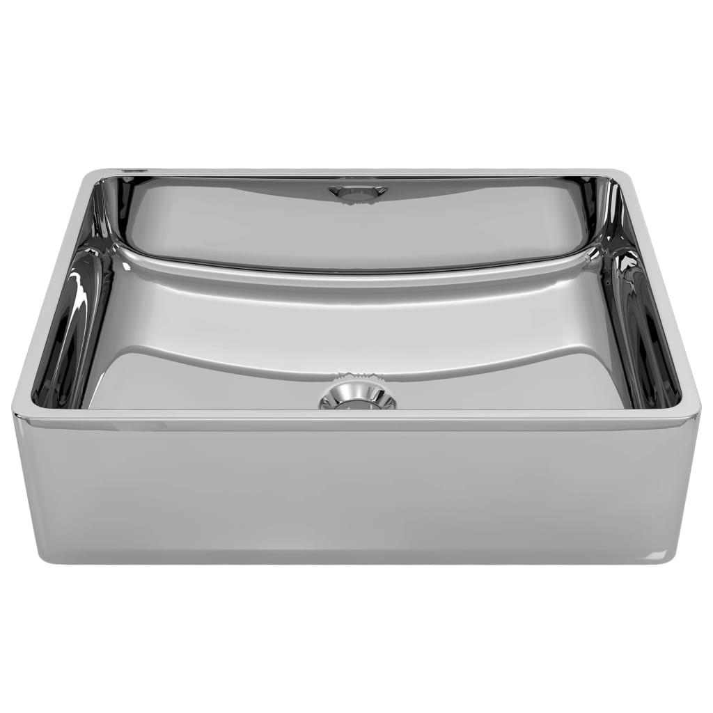 Lavabo 41 x 30 x 12 cm Céramique Argenté