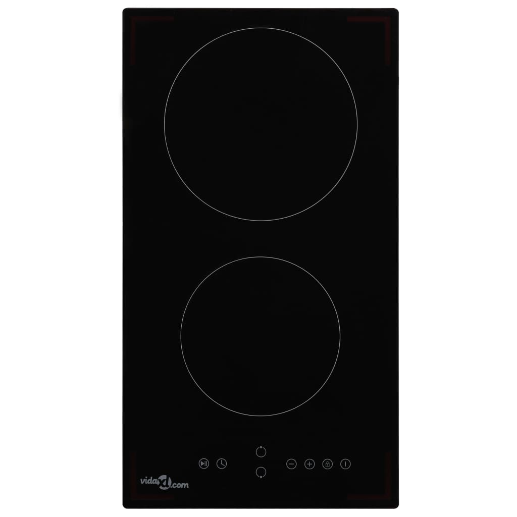 Plaque de cuisson Céramique 2 brûleurs Contrôle tactile 3000 W