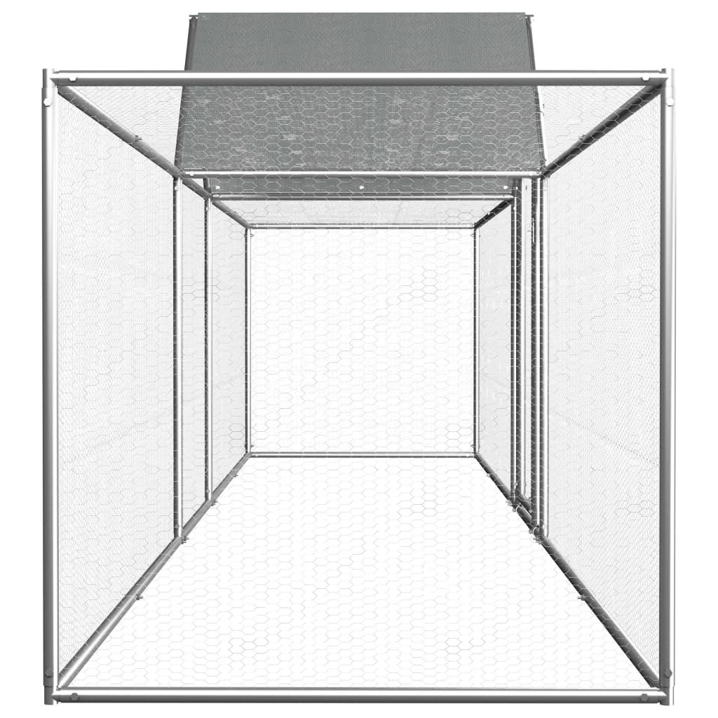 Poulailler 5 x 1 x 1,5 m Acier galvanisé