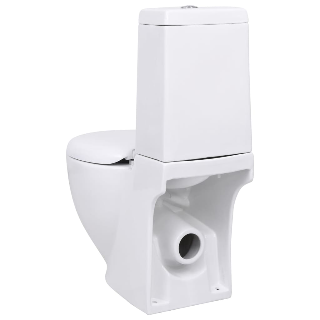 Toilette en céramique Écoulement d'eau à l'arrière Blanc