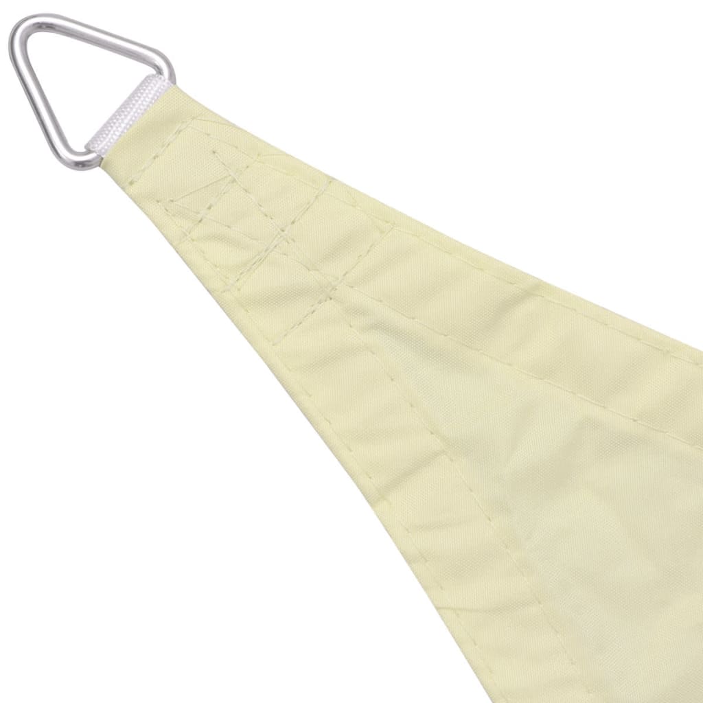 Parasol en tissu Oxford carré 3,6 x 3,6 m Crème