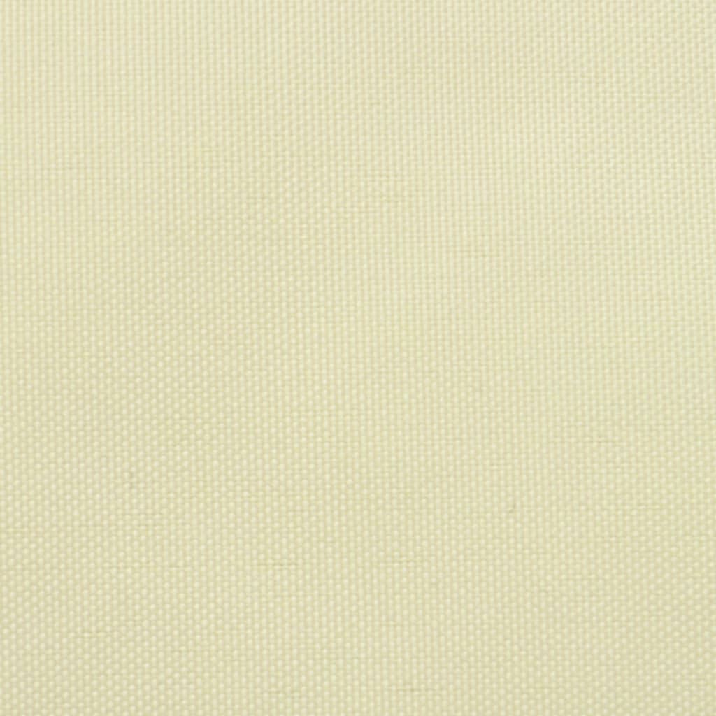 Parasol en tissu Oxford triangulaire 3,6 x 3,6 x 3,6 m Crème