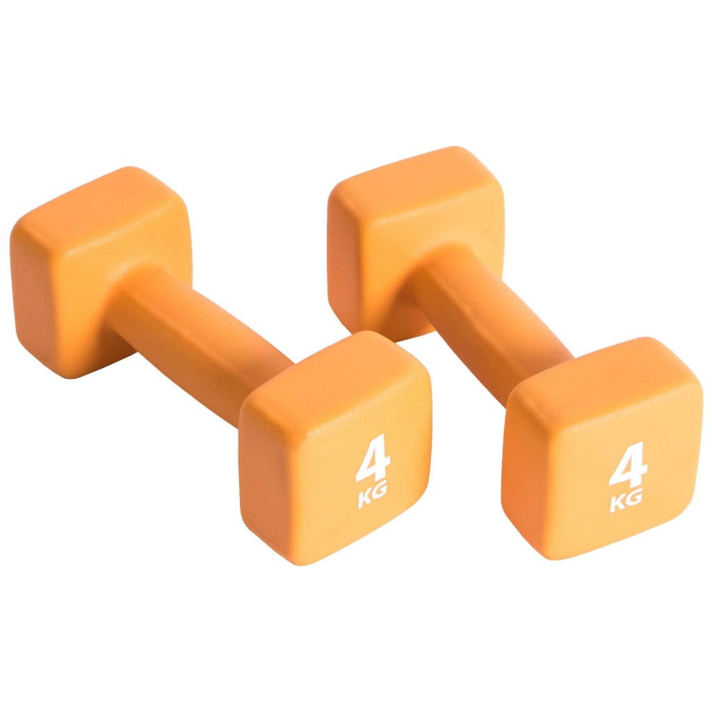 Pure2Improve Ensemble d'haltères 2x4 kg Néoprène Orange