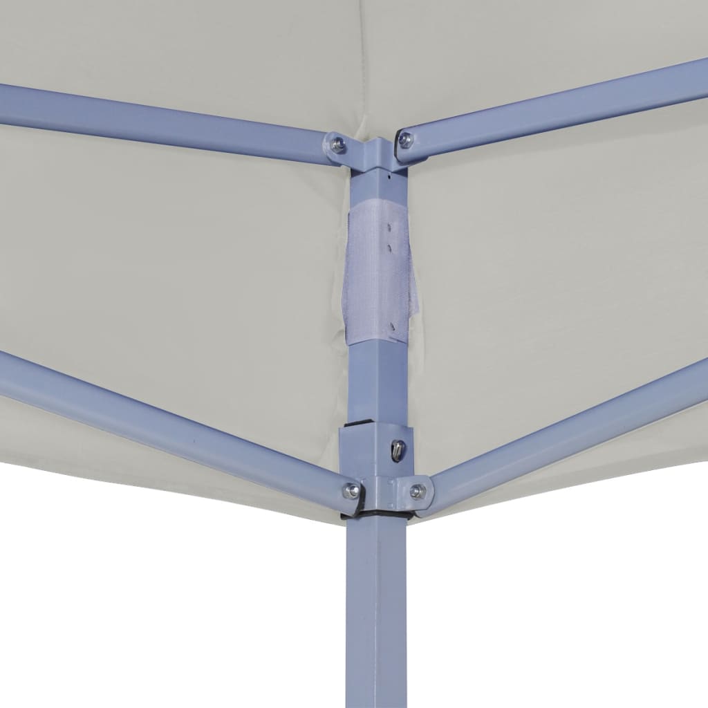 Tente de réception pliable professionnelle 2x2 m Acier Crème