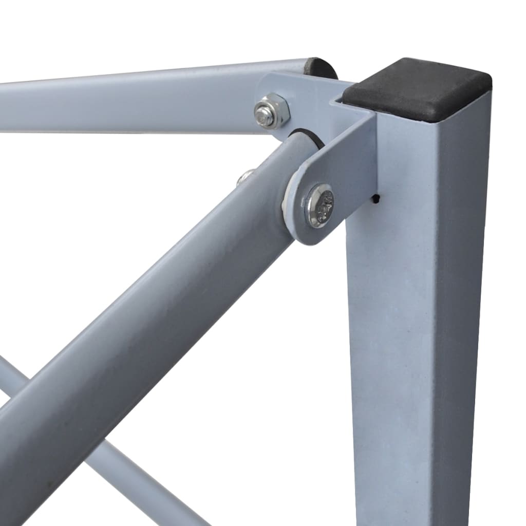 Tente de réception pliable professionnelle 2x2 m Acier Crème
