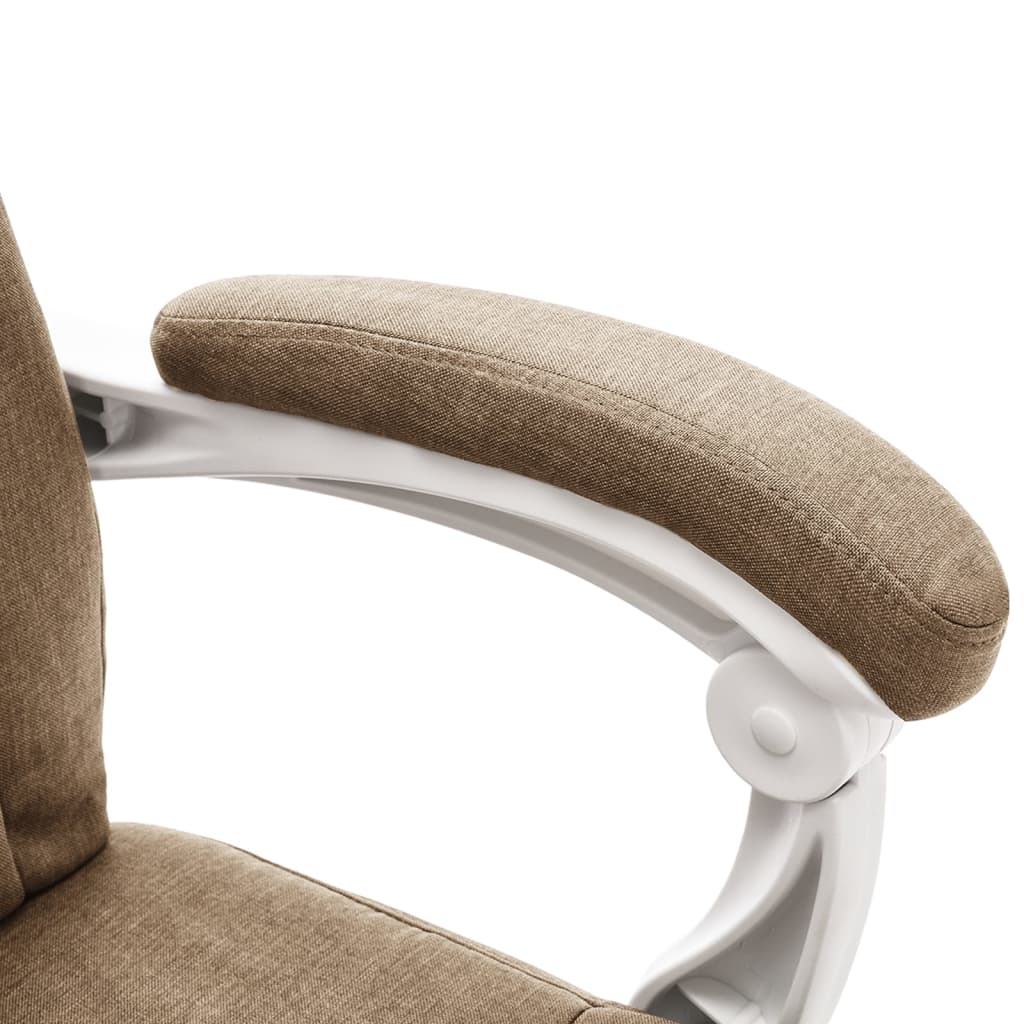 Chaise de bureau de massage Taupe Tissu