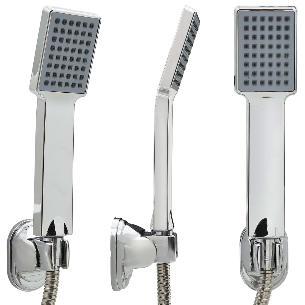 Pomme de douche à main avec tuyau de 1,5 m Chrome