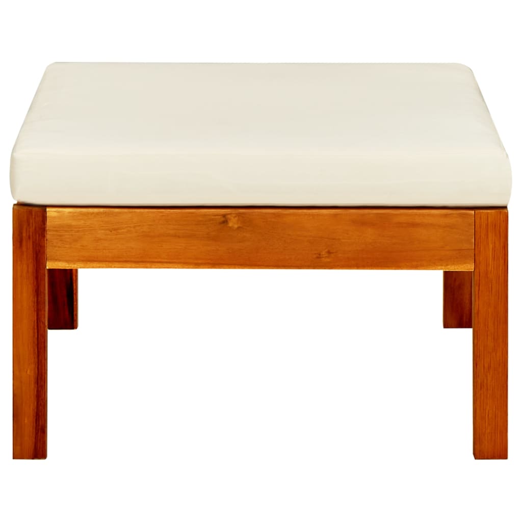 Repose-pieds de jardin 2 pcs Bois d'acacia massif