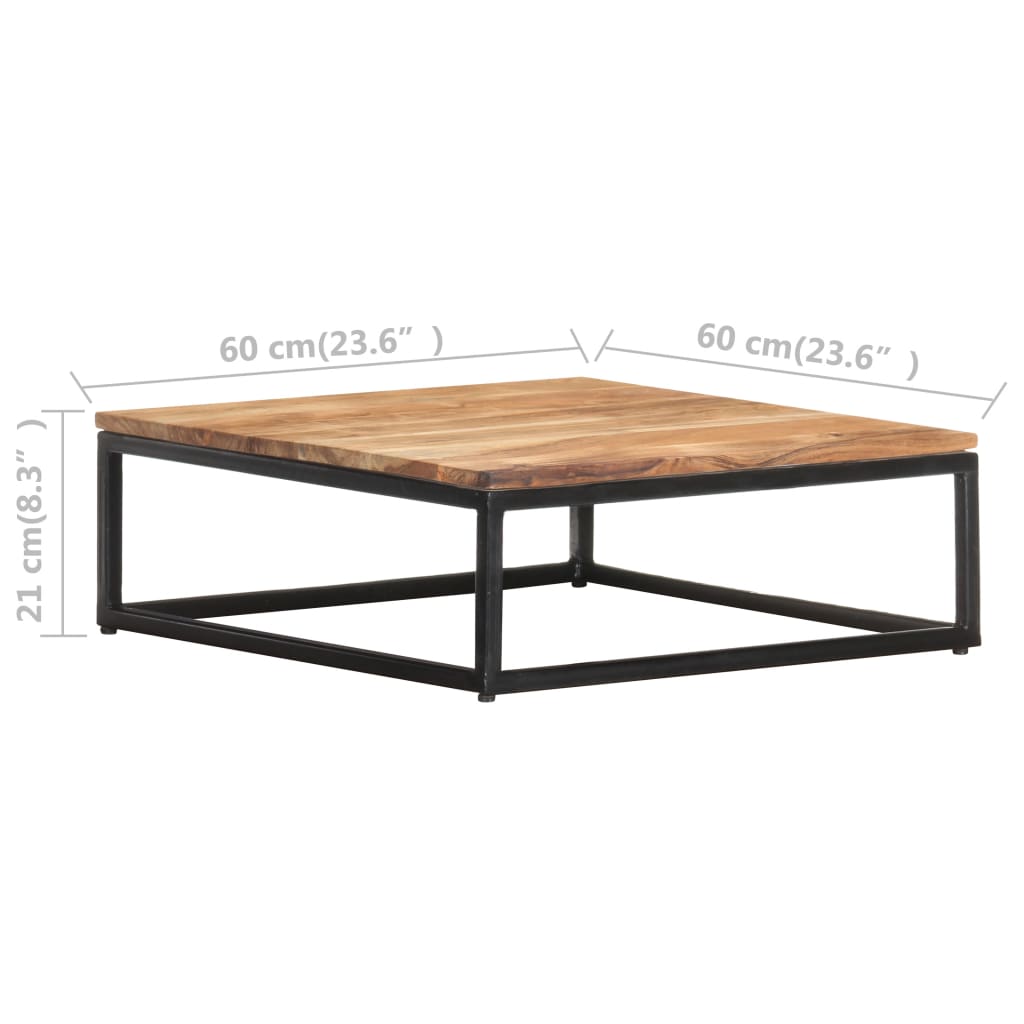 Tables basses gigognes 2 pcs Bois d'acacia massif