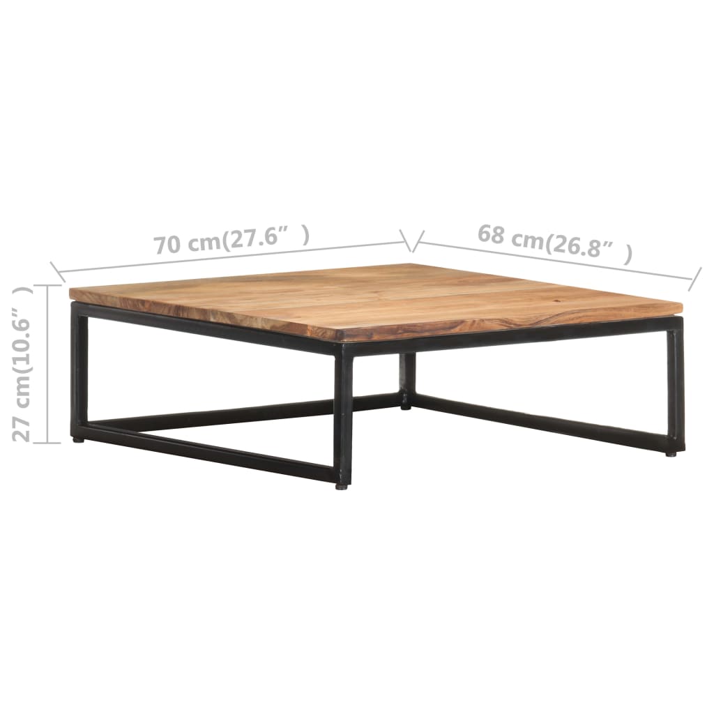 Tables basses gigognes 2 pcs Bois d'acacia massif