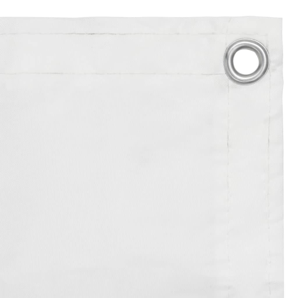 Écran de balcon Blanc 75x300 cm Tissu Oxford