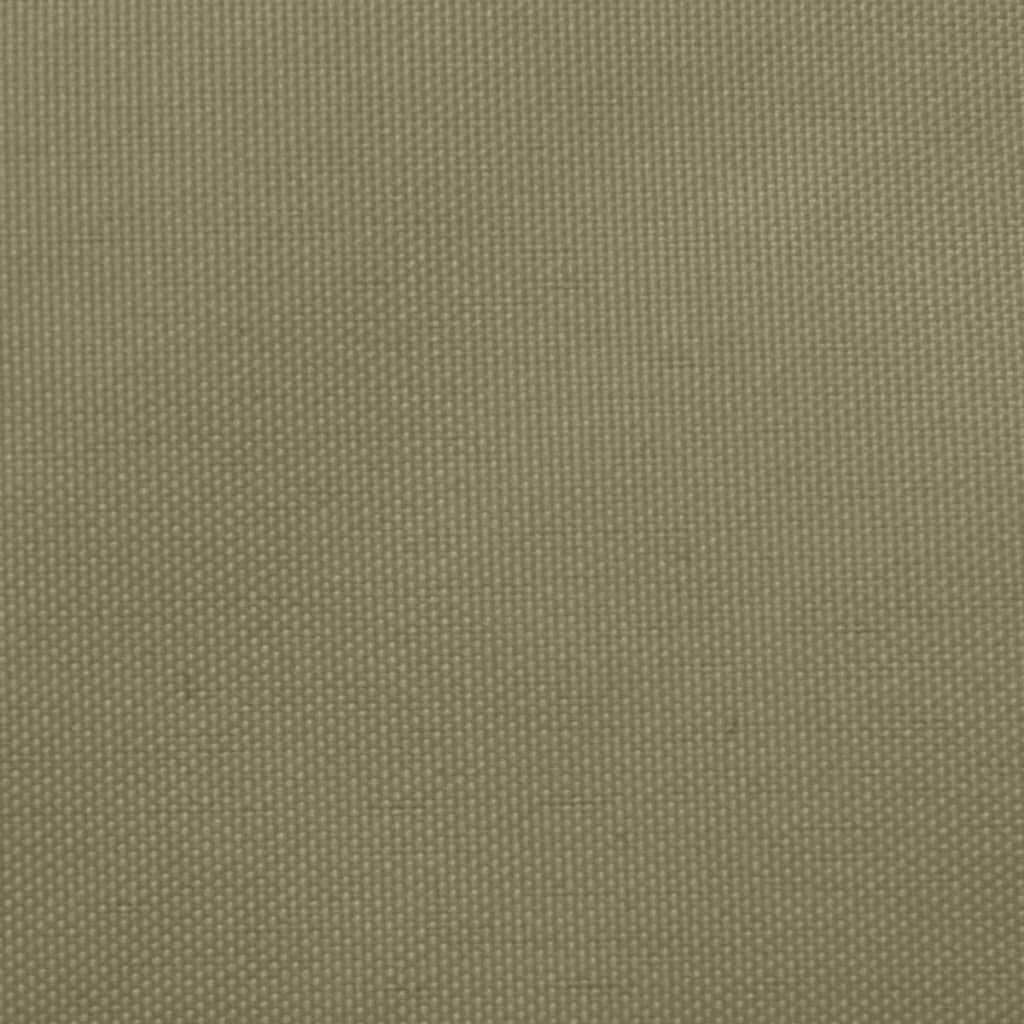 Voile de parasol Tissu Oxford triangulaire 4x5x5 m Beige