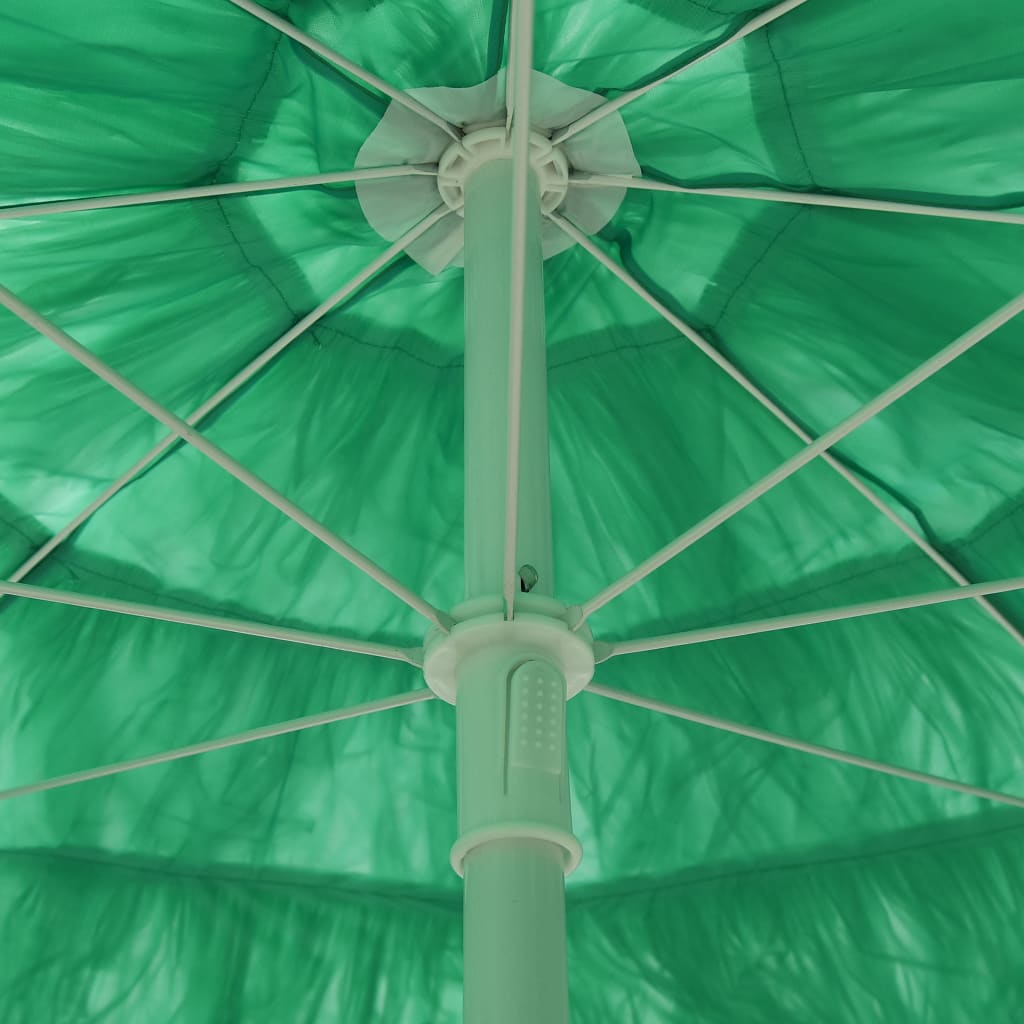 Parasol de plage Hawaii Vert 240 cm