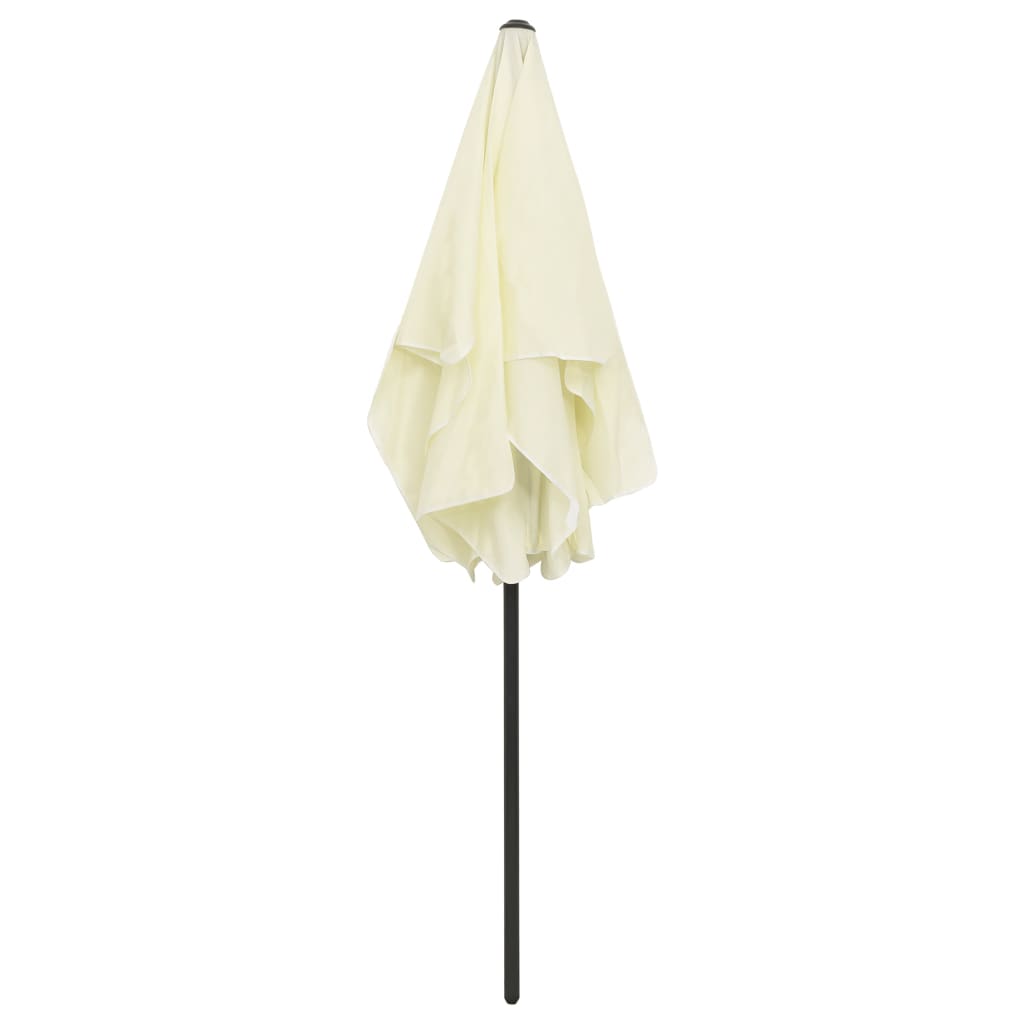 Parasol de plage Jaune sable 180x120 cm