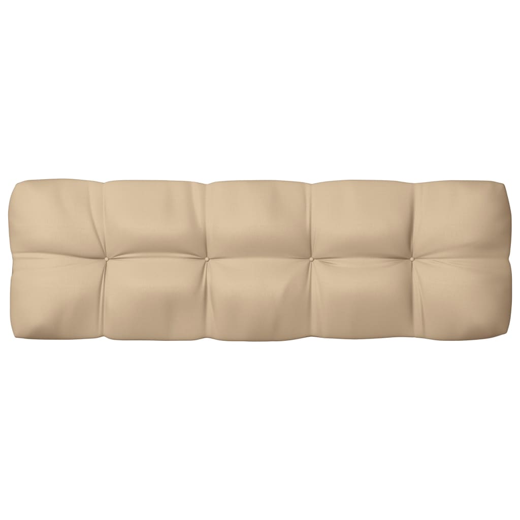 Coussins de canapé palette 3 pcs Beige