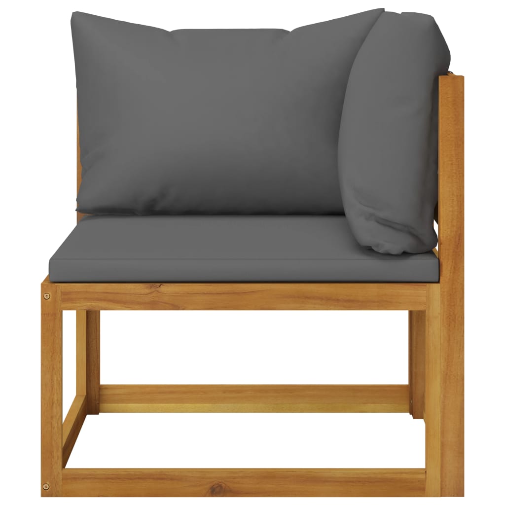 4-Seater Garden Sofa with Cushion Solid Acacia Wood (2x311856)