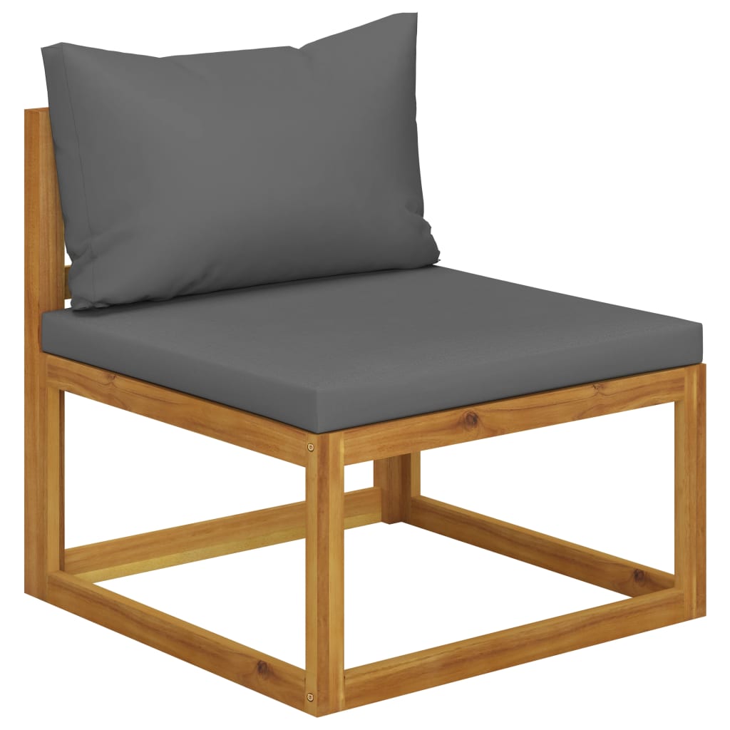 4-Seater Garden Sofa with Cushion Solid Acacia Wood (2x311856)