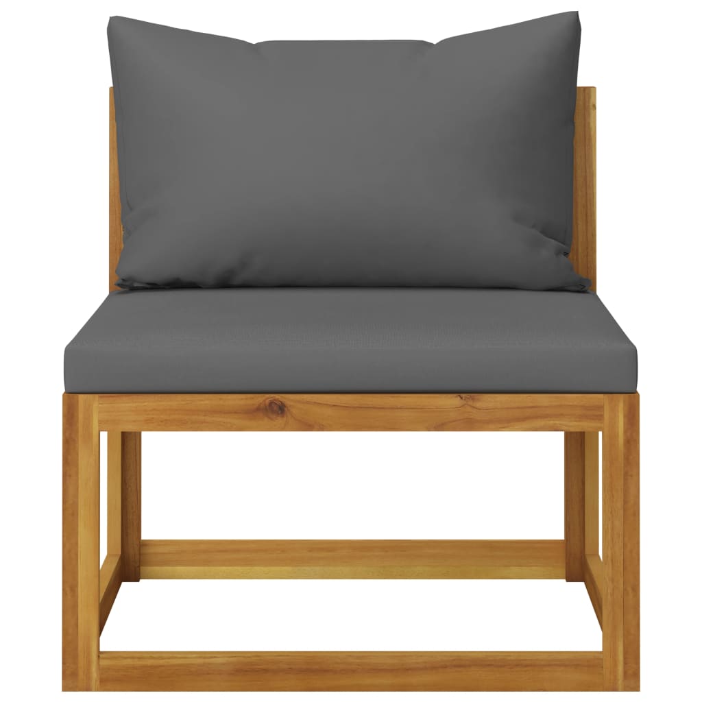 4-Seater Garden Sofa with Cushion Solid Acacia Wood (2x311856)