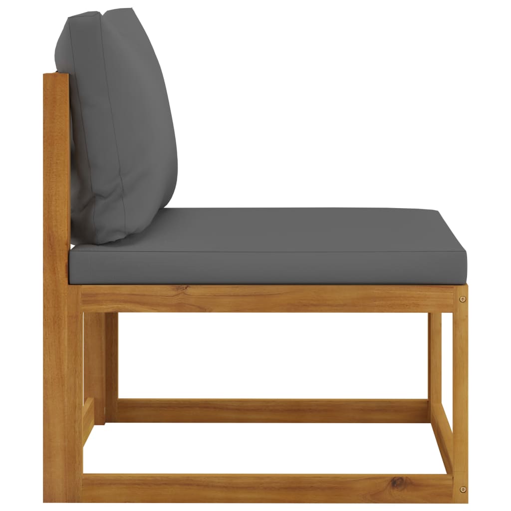 4-Seater Garden Sofa with Cushion Solid Acacia Wood (2x311856)