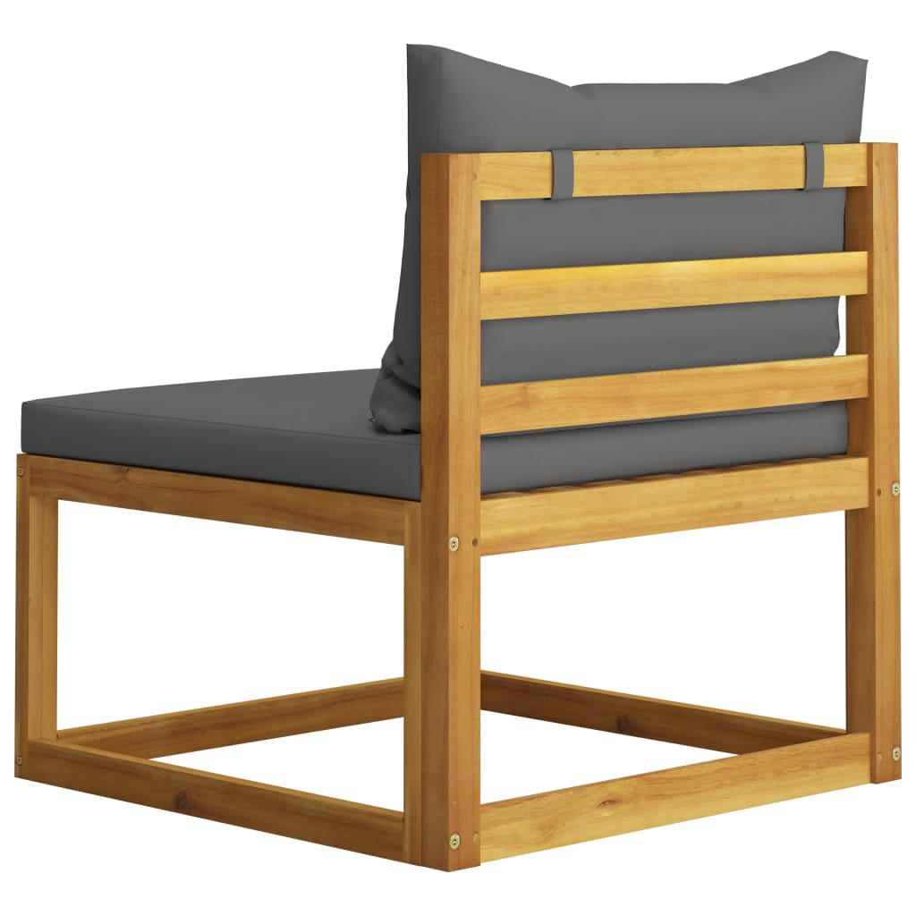 4-Seater Garden Sofa with Cushion Solid Acacia Wood (2x311856)