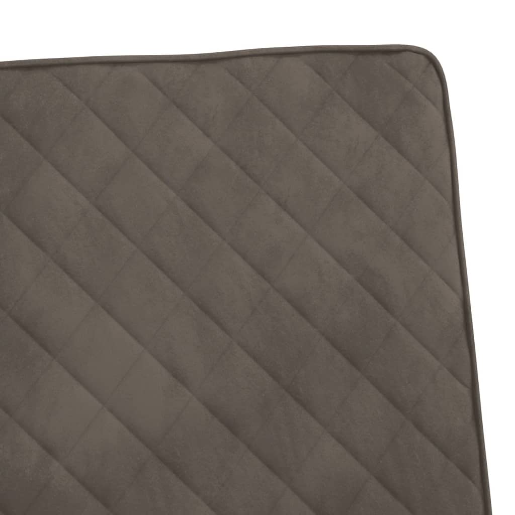 Chaise cantilever Gris clair Velours
