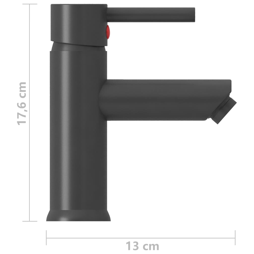 Robinet de lavabo de salle de bain Gris 130x176 mm