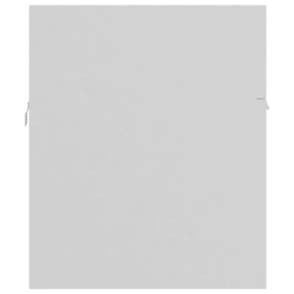 Armoire d'évier Blanc 90x38,5x46 cm Aggloméré