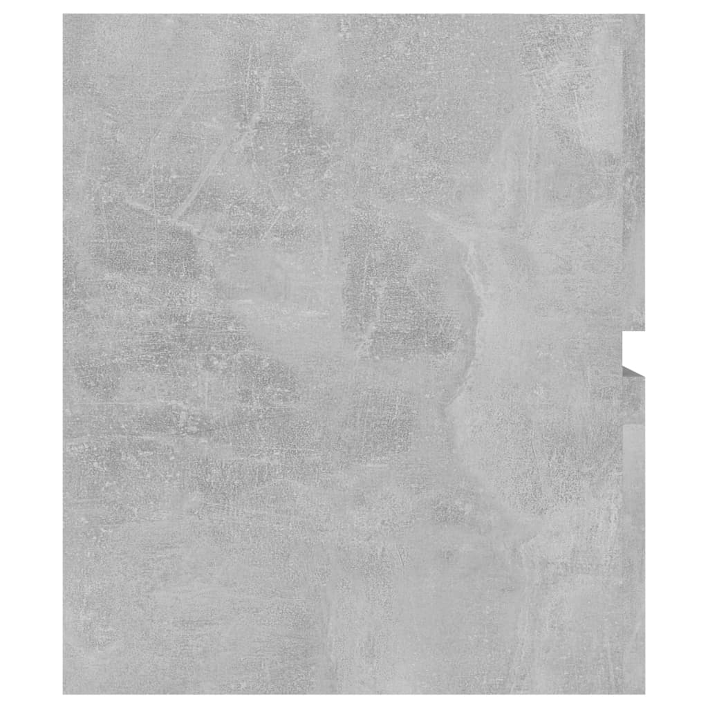 Armoire d'évier Gris béton 80x38,5x45 cm Aggloméré