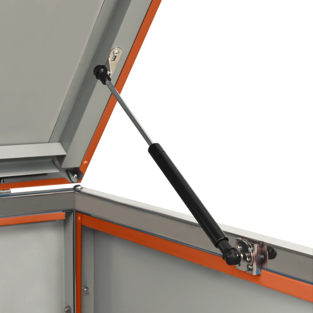 Abri pour deux poubelles 138x77,5x115,5 cm Inox