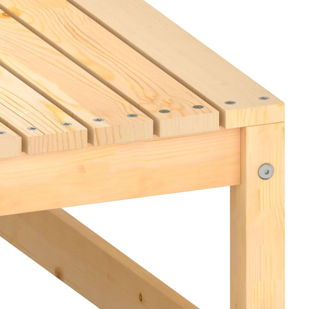 Salon de jardin 2 pcs avec coussins Bois de pin massif