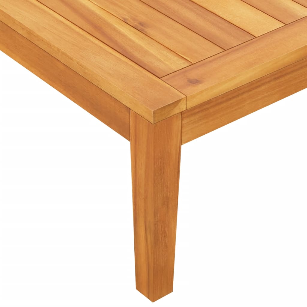 Banc de jardin avec table avec coussins gris foncé Teck solide